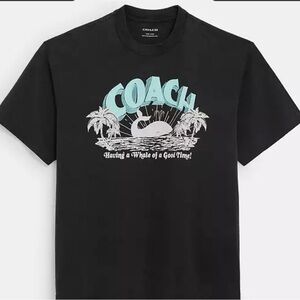 Coach Black Whale‎ Graphic Men's T-Shirt XXXL